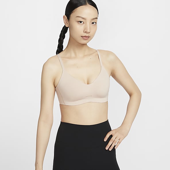 Under RM 200 Brown Dri FIT Sports Bras. Nike MY